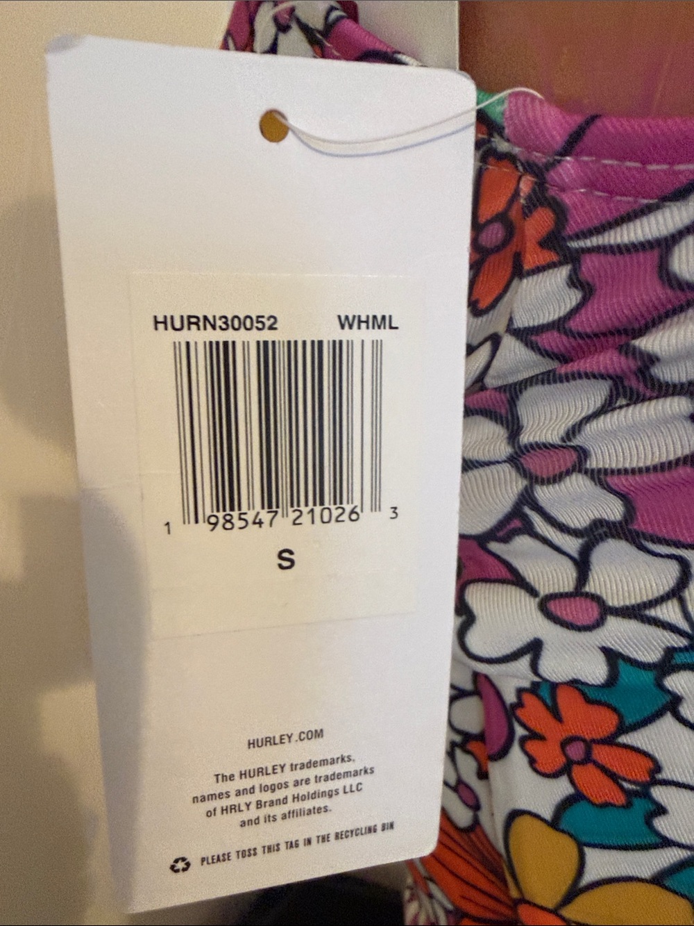 Hurley Size Small Floral One-Piece Swimsuit Floral Multicolor Style = Hurn30052 - Picture 10 of 11